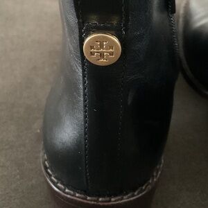 Tori Burch Black Leather Ankle Boots